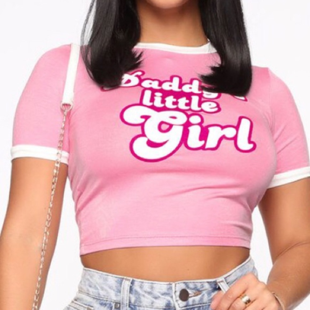 “Daddy’s little girl” crop top